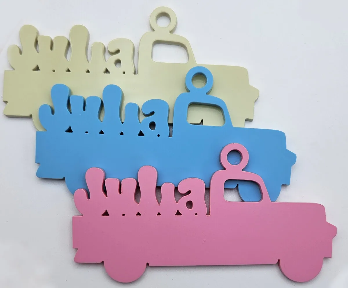 Truck keychain made with mylasertools.com